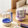 1pc Portable Large Capacity Pill Divider Bottle, 4-Compartment Removable Partition Vitamin Storage Box with Anti-Mix Design