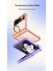 Samsung Z Flip4 Ultra-Thin Acrylic Case with Ring Holder and Screen Protection