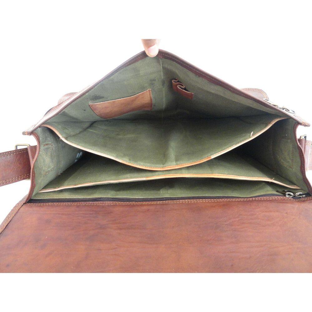 18 În Geantă Messenger din piele de capră Genți de umăr pentru birou