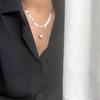 Stylish Metal Heart Pendant Necklace Multifuntional Jewelry Metal Texture Suitable for Everyday Wear and Parties