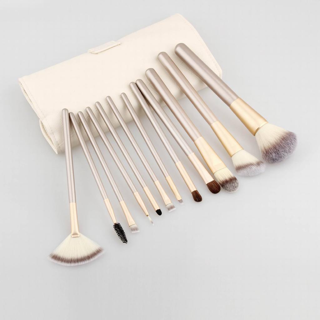 12Pcs Makeup Brush Set Synthetic Foundation Powder Blush Eyeliner Pincel Maquiagem