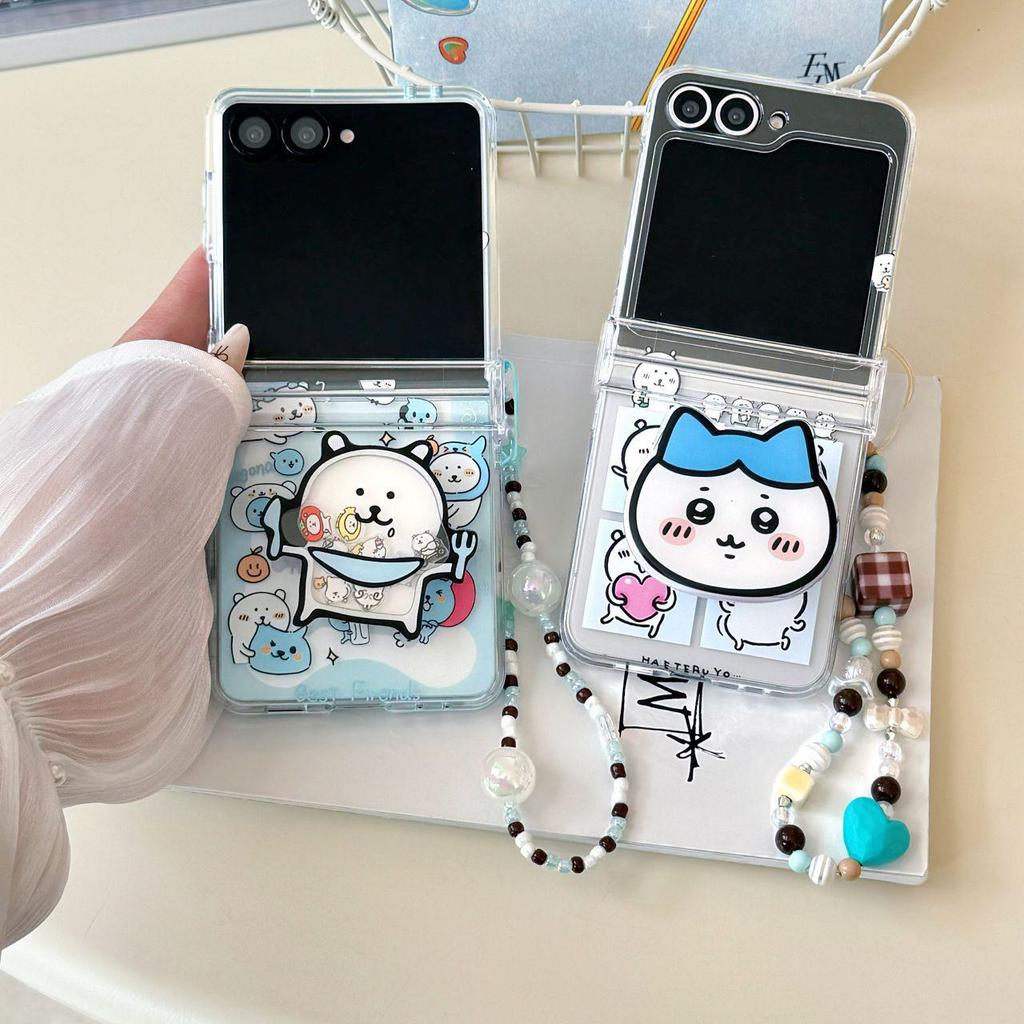 Korean Style Flower Samsung Z Flip7 Drop-Proof Case for Women - Fits Z Flip6, Flip3, Foldable Screen, Creative Design