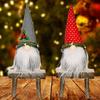Cozy Plush Christmas Gnome With Gray Rudolph Design Perfect For Holiday Home Accents