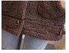 Women's Plus Size Lambswool Coat, Autumn/Winter 2023, Thickened, Velvet-Lined, Loose Fit, Warm, Versatile Top