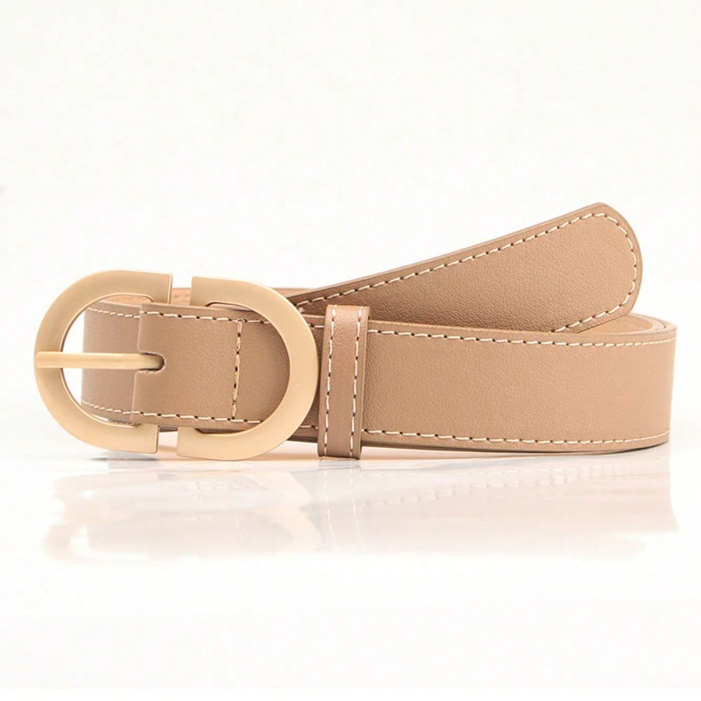1pcs New Women's Belt Simple Versatile Pin Buckle Jeans Belt