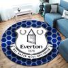 Everton F.C Round Area Rug,Carpet Rug for Living Room Bedroom Sofa Playroom Decor,Non-slip Floor Mat