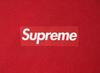 Supreme Washed Box Logo Crewneck Red
