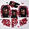 Men's  Christmas Plaid Print Family Matching Long-Sleeved Top + Pants Set