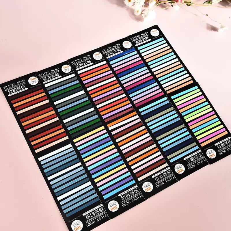 

Ultra-Fine Transparent Index Stickers: Korean Colorful Waterproof PET Notes