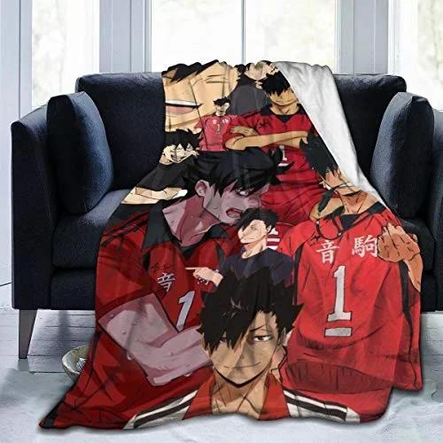 

Супермягкий легкий плед Tetsuro Kuroo Haikyuu летнее одеяло для кровати, дивана, дивана 50x60in