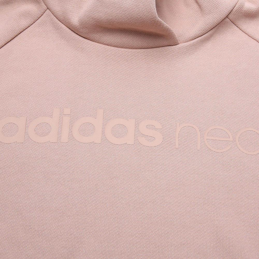 adidas Neo Fashionable Letter Knit Pullover Sweatshirt Women Sweatshirt Gray Pink CV8998