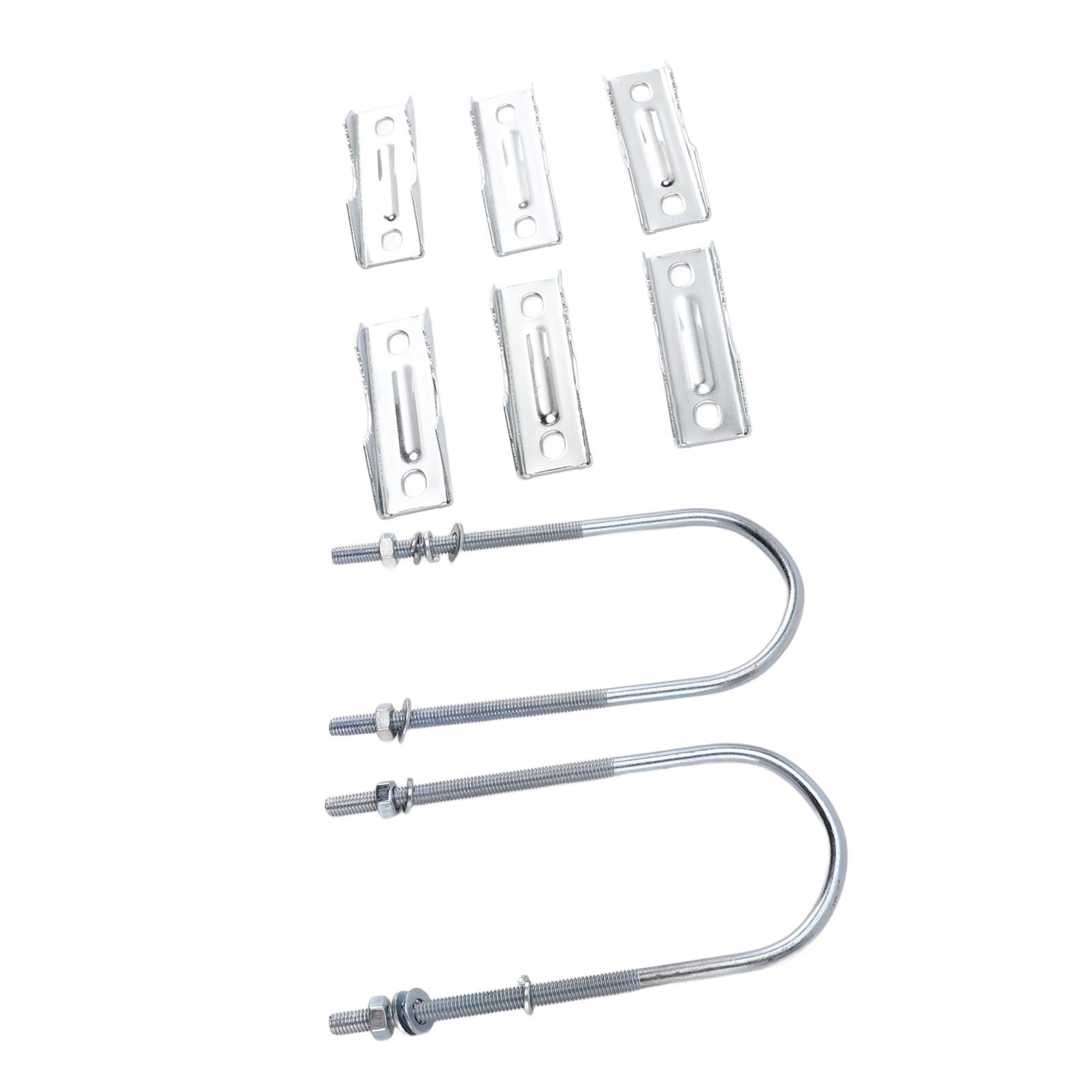 Комплект зажимов для мачты с двойной антенной, Железный блок с V-образными губками с U-образными болтами, Комплект монтажных кронштейнов мачта-мачта для наружной антенны B