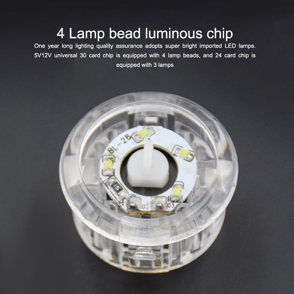 Transparent Switch Push Illuminated Accessory Parts 30 Cassette Ade Lighting Game Round Machines Board Operated