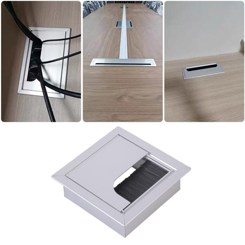 Practical Cable Entry Grommets Aluminum Alloy Materials for Enhances Desk Organization in Office Supplies and Home