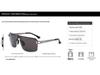 Porsche Men's Polarized Sunglasses 8758 - Trendy Driving Glasses