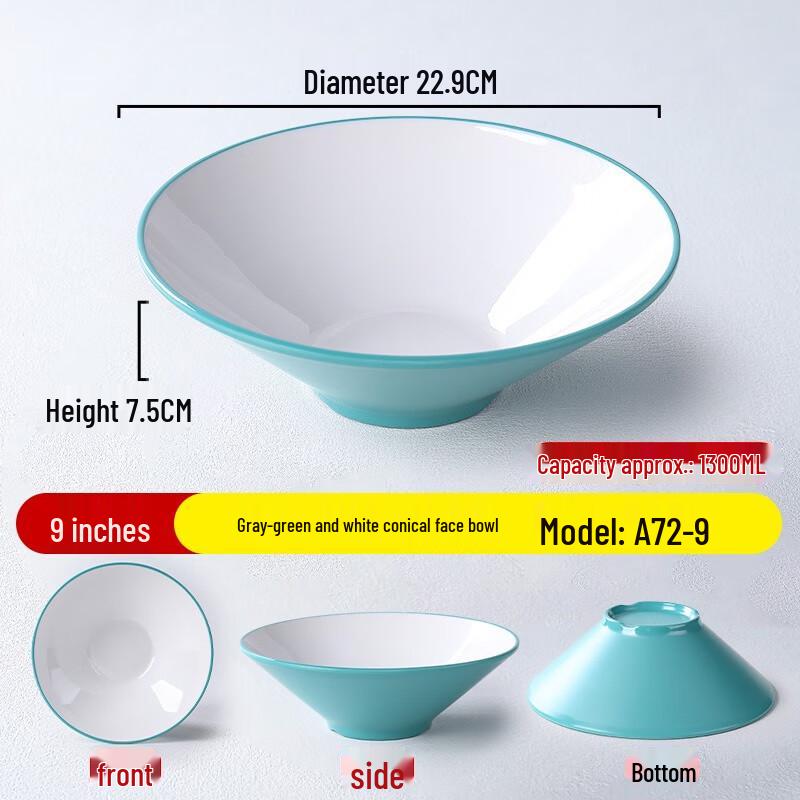 Nordic Melamine Ramen Noodle Bowl