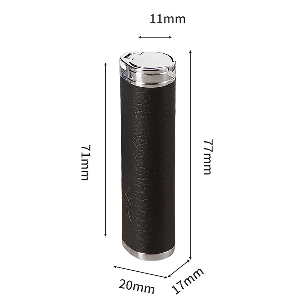 Portable Leather Toothpick Holder Metal Toothpick Box Portable Toothpick Storage Case Needle Case Outdoor Travel