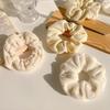 Milk Coffee Plush Hair Ring - Simple Elastic Band for Autumn/Winter