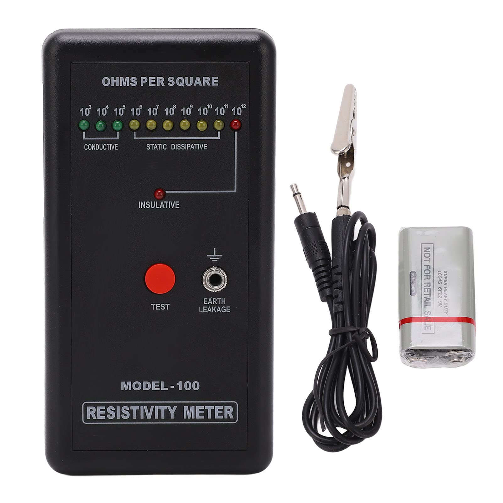 

Resistance Surface Resistance Static Electricity Resistance Resistance Smart Multimeter Meter, Meter, Self-Calibration, Anti-Static, Tester, чорний