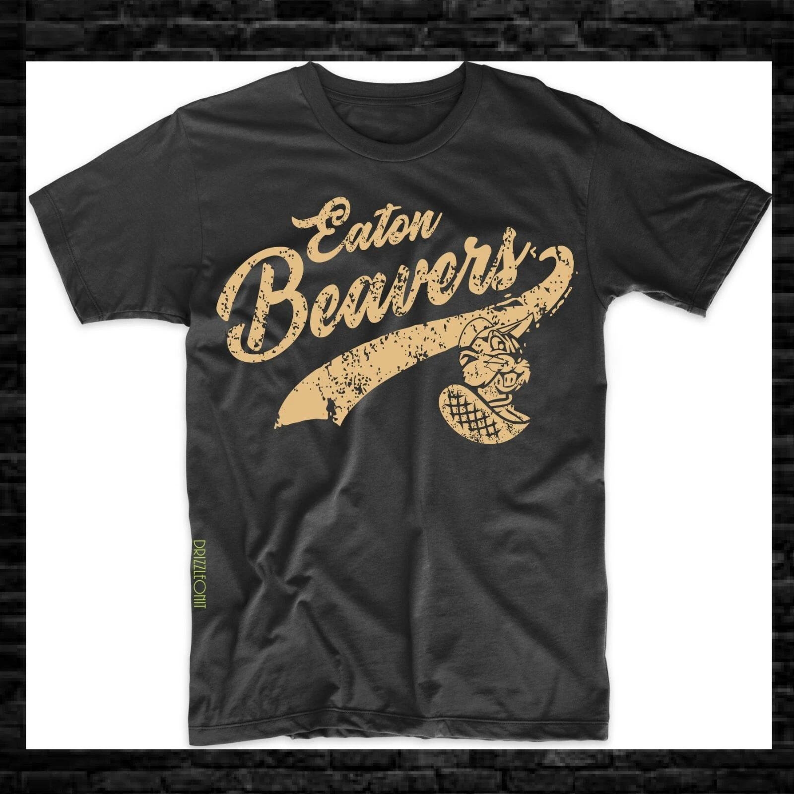 Eaton Beavers Jersey Baseball College Drinking Funny T-Shirt S-3XL 2XL