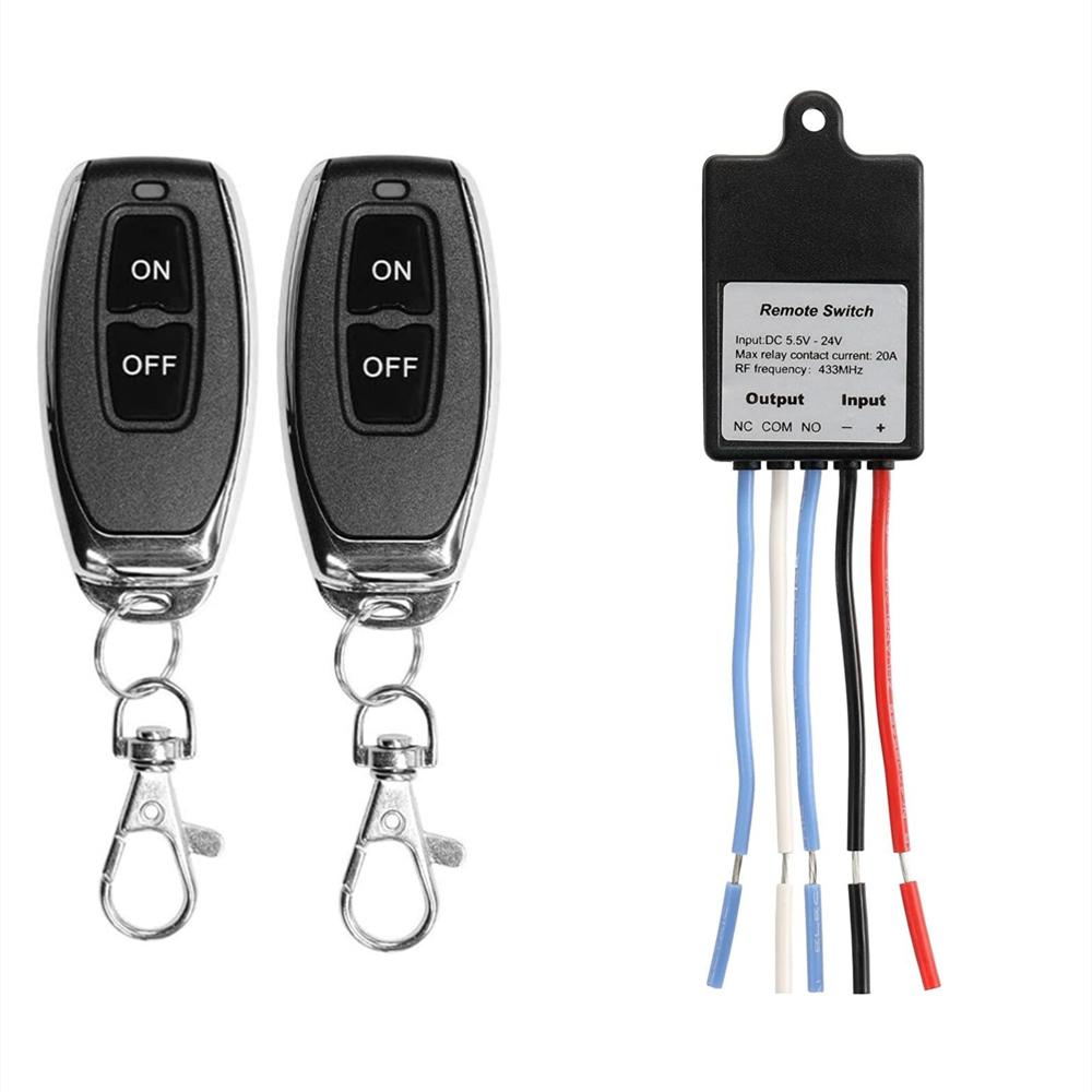 Wireless remote control switch-QI with 2 double-button remote control