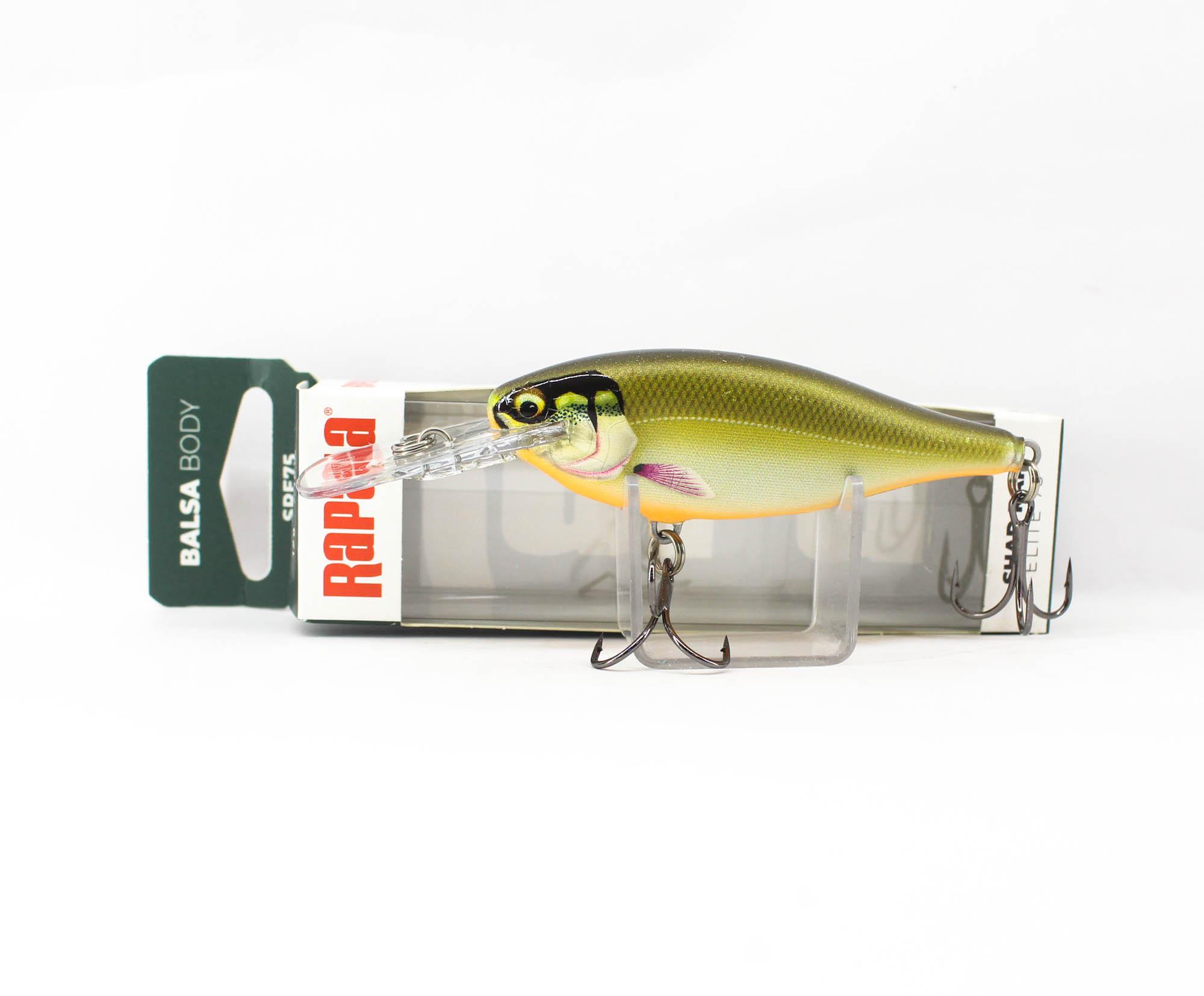 

Воблер плавающий Rapala Shad Rap Elite SRE75/GDHAY (9191)