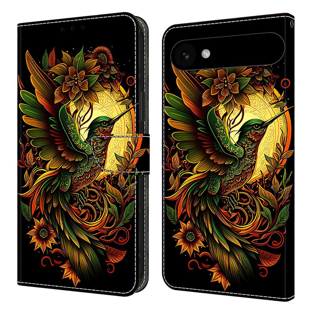 For iPhone 17 Air Leather Case Pattern Printing Wallet Stand Flip Phone Cover