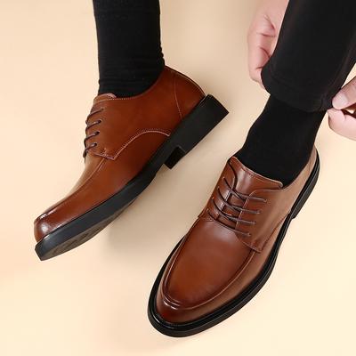 Luxury Brand Lace-Up Non-slip Men Business Black Shoes High Quality Formal Leather Men Dress Shoes Breathable Mens Casual Shoes