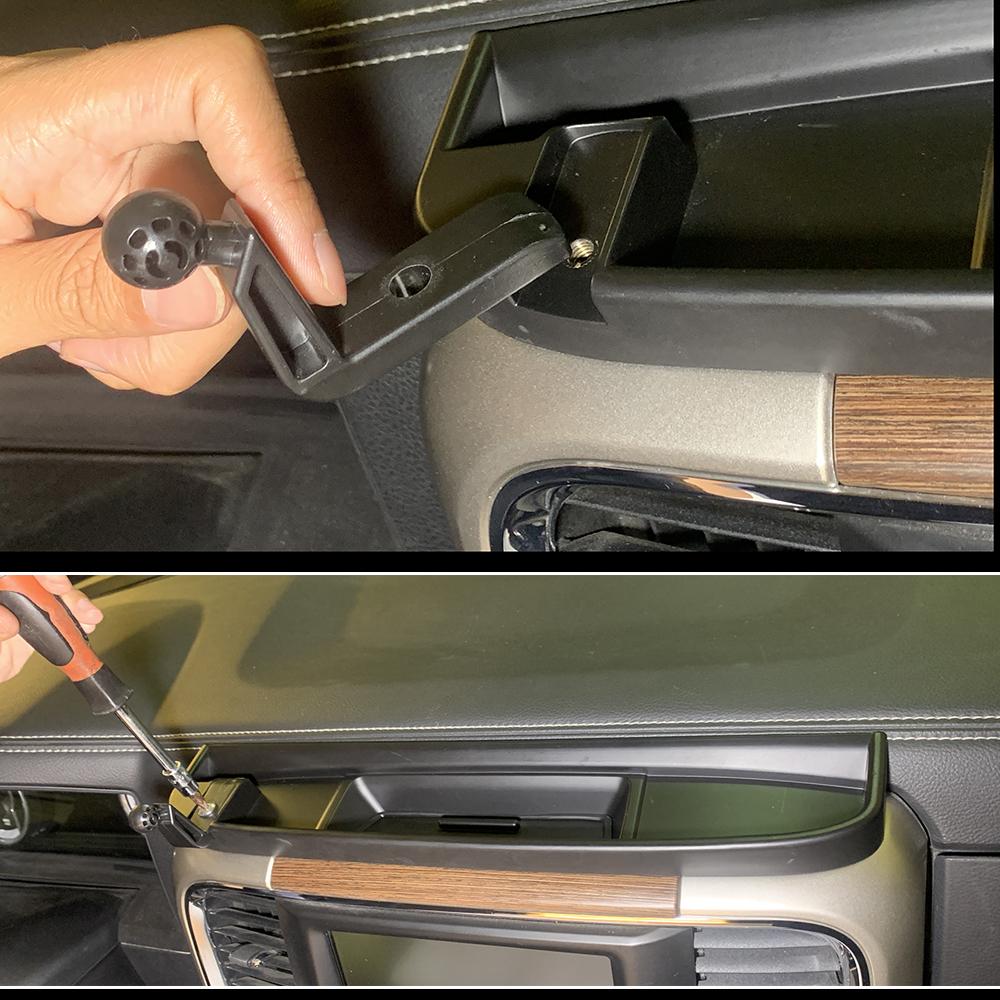 Center Console Mobile Phone Holder Storage Box Bracket Stand Holder Fit For Dodge RAM 2012-2017 Car Accessories