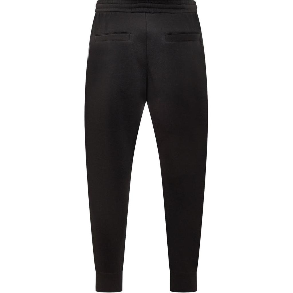 Emporio Armani Ss22 Solid Color Drawstring Loose Casual Tapered Knit Sweatpants Men bottoms Black 3L1PFS-1JHSZ-0999