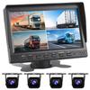 HUAJUN Car Backup Camera Monitor LCD Monitor with IP68 Night Vision Single Cigarette Lighter Power Super Easy Compatible with Heavy Passenger and