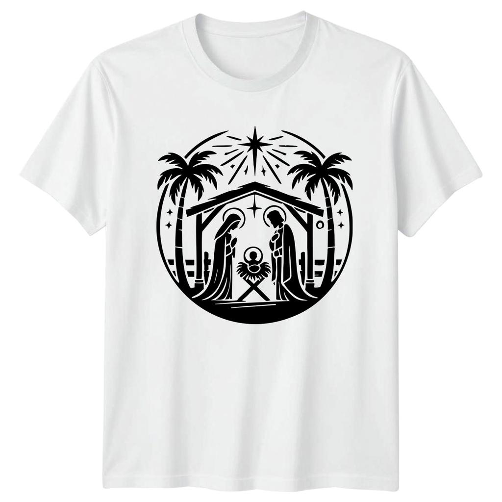 Traditional Nativity Scene Christmas TShirt Nativity Religious