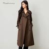 Raphenny Women's Autumn/Winter Mid-length Trench Coat