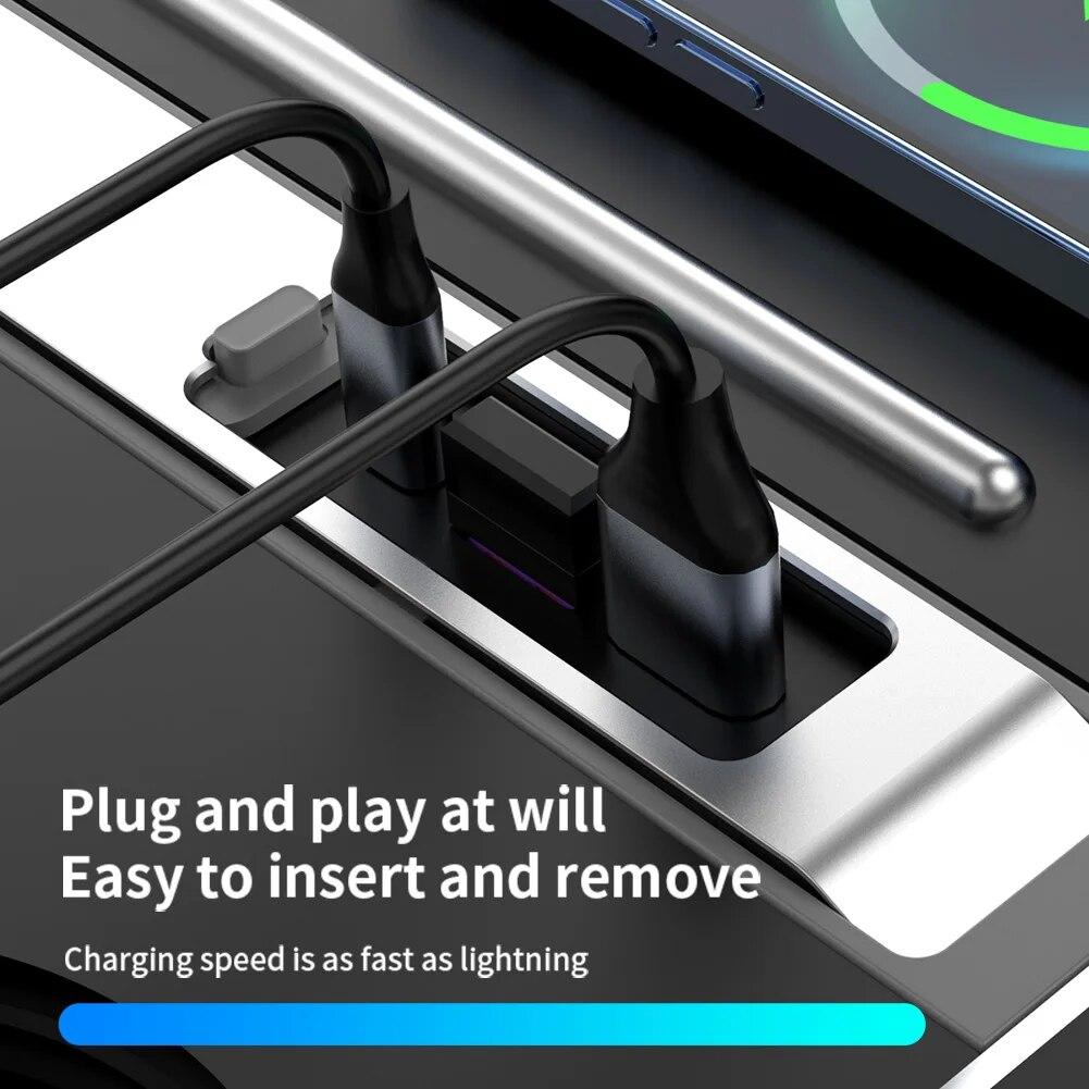 USB-Hub für Tesla Modell 3 Y 2022, 27 W, schnelles Innenladegerät, intelligente USB-Dockingstation, Shunt-Hub, Zubehör neu