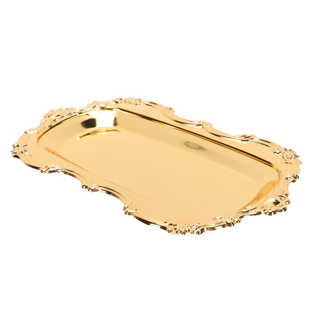 Jewelry Tray European   Rectangle Shape Multifunctional Antique Trinket Dish for Parties