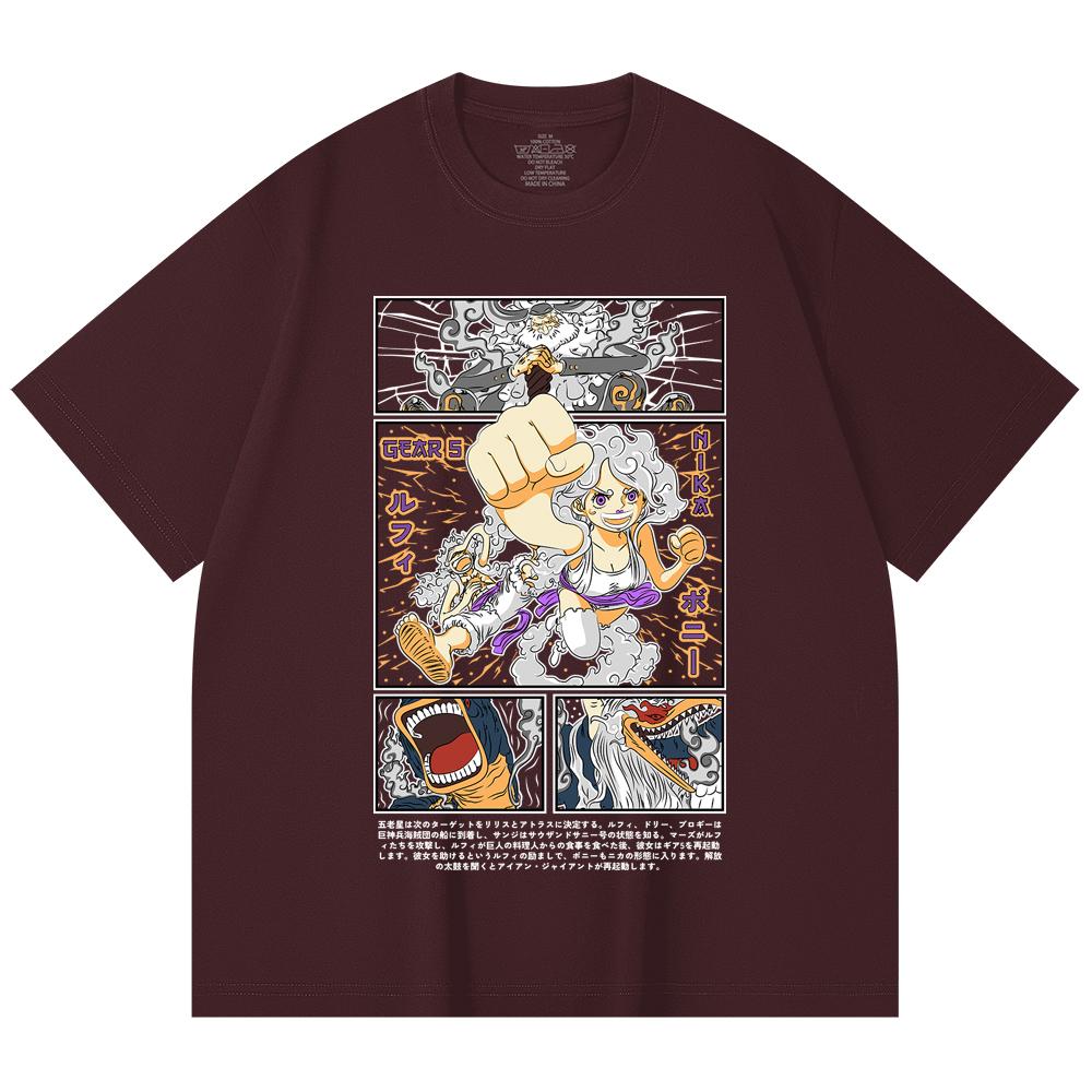 

230 Gsm 100% Cotton One Piece V36 Nika Bonney Print Unisex Heavy Cotton T Shirt 2XL