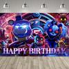 Cartoon Horror Bear Party Decorationd Backdrop FiveNights Theme Birthday Party Supplies Room Decoration Banner  Poster Gift137