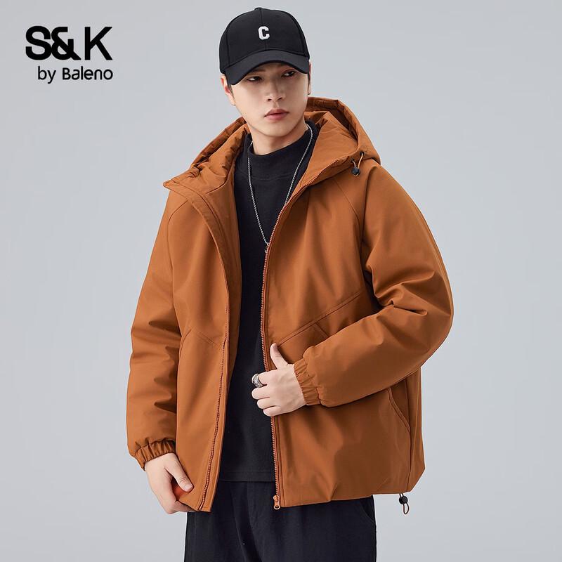 Baleno S&K Men's Waterproof Hooded Padded Jacket