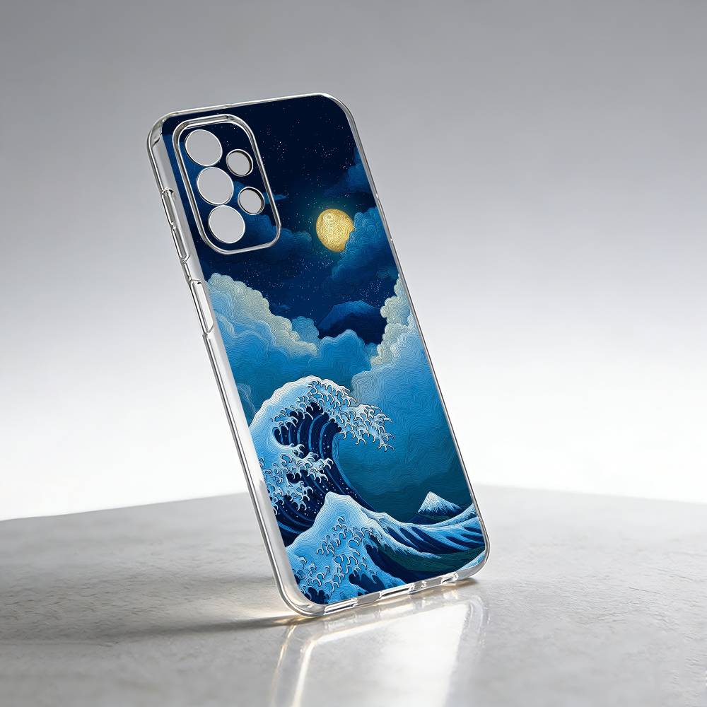Kanagawa Great Wave-e Phone Case For Samsung S25,S24,S21,S22,S23,S30,Ultra,S20,Plus,Fe Transparent Cover