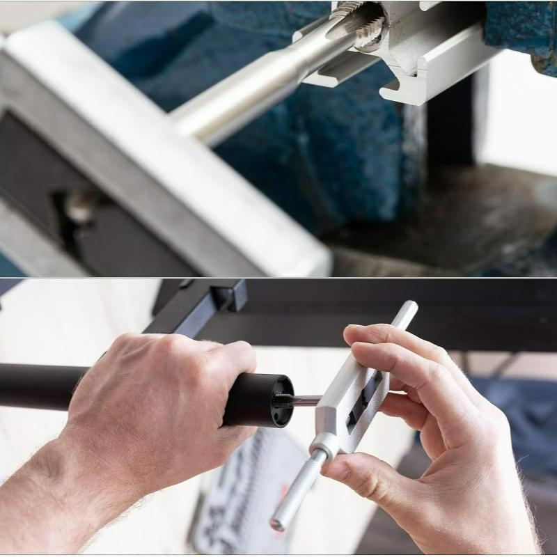 M3-M12 Adjustable T-Handle Wrench Thread Handle Tap Holder Reamer Wrench High Speed Steel Metric Plug Taps Set Tapping Tools