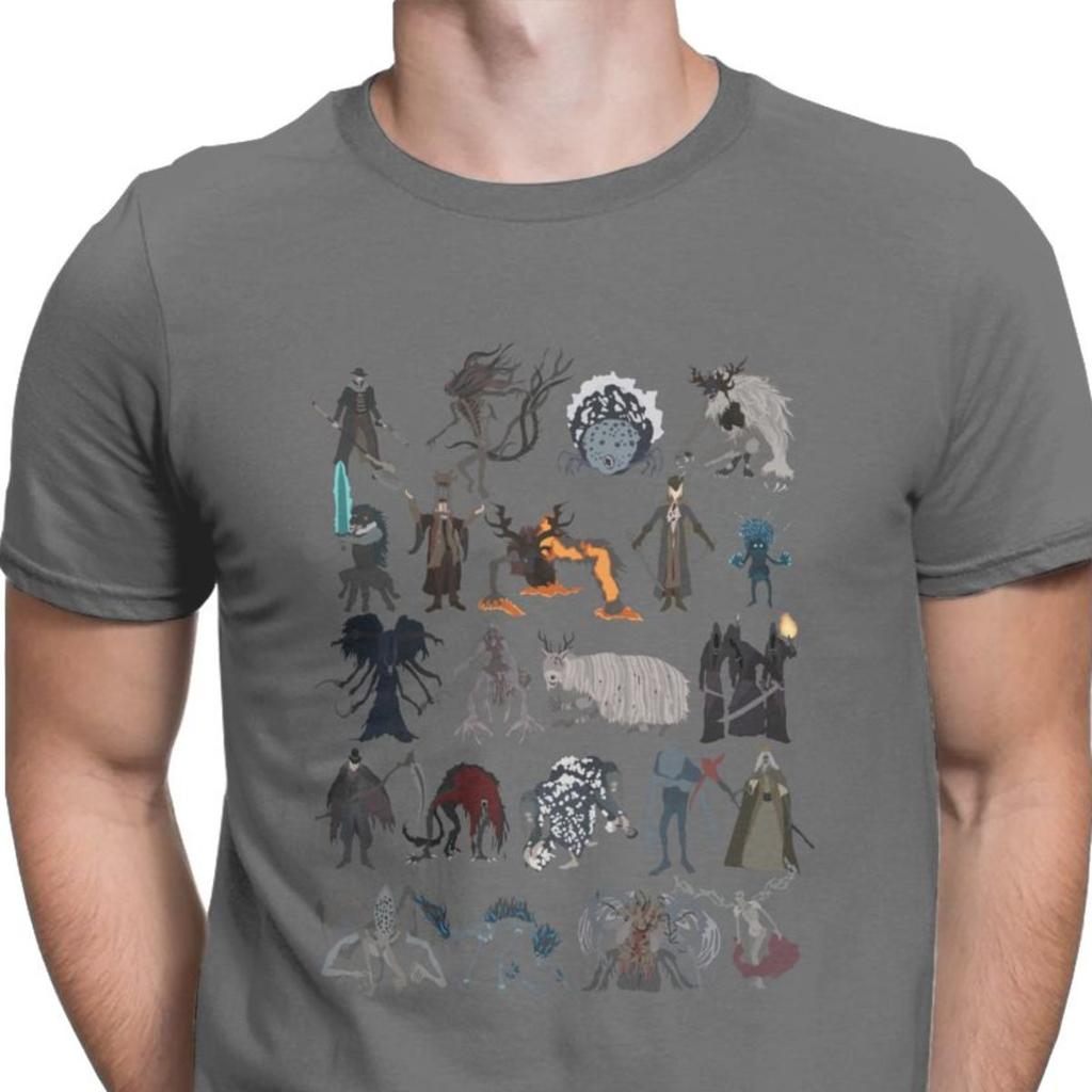 Men Bloodborne Bosses Tshirt Dark Souls Cotton Clothing Novelty Round Neck Tee Shirt Tee Shirts