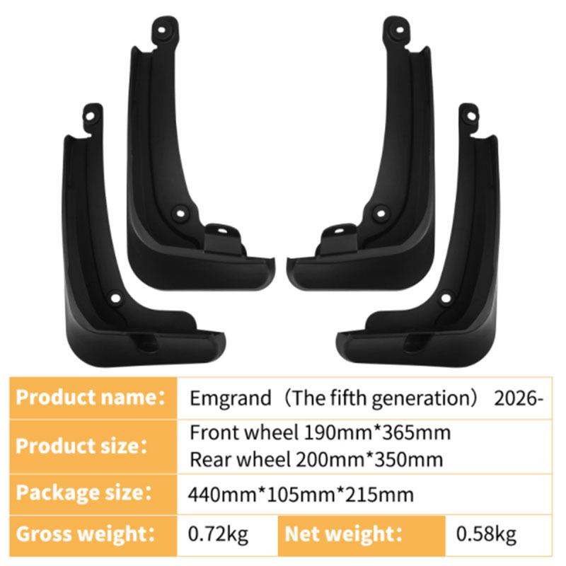 Geely Emgrand 5. Gen Schmutzfänger 202-kompatibel
