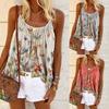 Stylish Women's Swing Vest Sleeveless Cami Top With Flared Ruffle Hem For Plus Sizes
