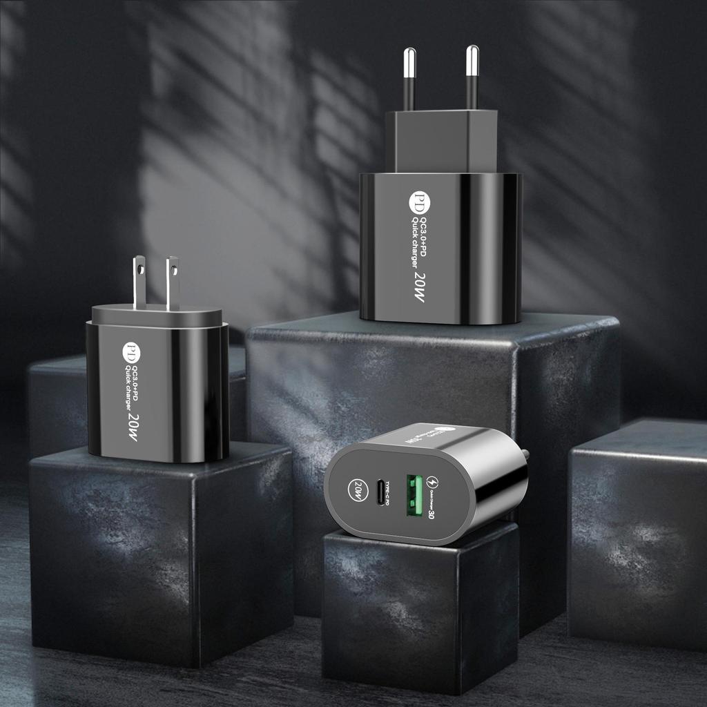 12W PD Fast Charger 2.4A EU/US Plug Type-C Adapter