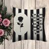 Pillow Black and White Flower Decorative Pillowcases  Cushion Covers for Bed Pillows Pillowcase Sofa Cushions Pilow Cases