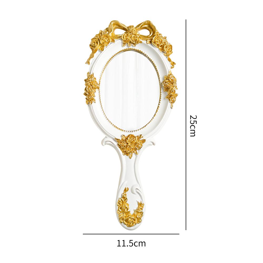 

Vintage baroque ins princess makeup mirror beauty salon mirror lolita mirror creative retro handle mirror