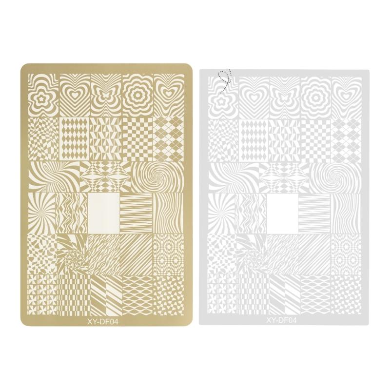 

Nail Stamp Plates Nails Art Stamping Plates Flower Lace Lines Nail Plate Template Images Plate for DIY Nail Art Designs