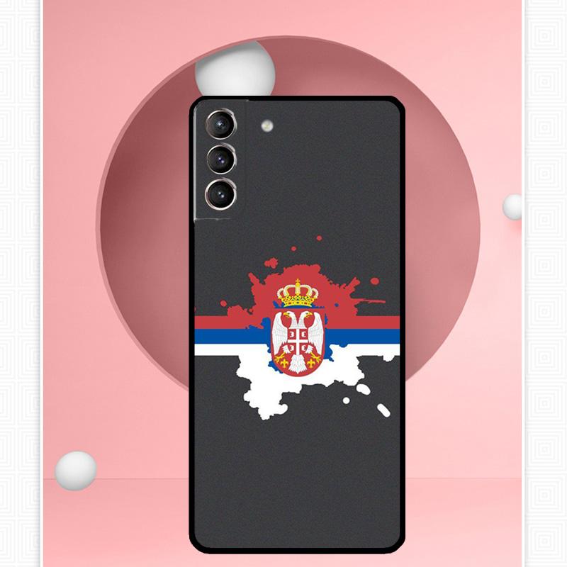 

Чехол с флагом Сербии для Samsung Galaxy S24 Ultra S22 Plus S20 S21 FE S8 S9 S10 Note 10 20 S23 Ultra Galaxy S9 Plus