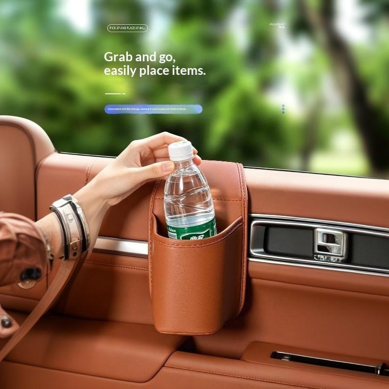 Car Door Cup Holder Storage Bag Universal Back Clip Design Drink Rack Organizer Box Waterproof Seat Back Storage Pocket