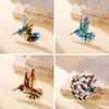Hummingbird Lapel Pins for Women Stainless Steel Bird Brooch Metal Pins Backpack Badges Jewelry Birthday Gift 2026 Wholesale
